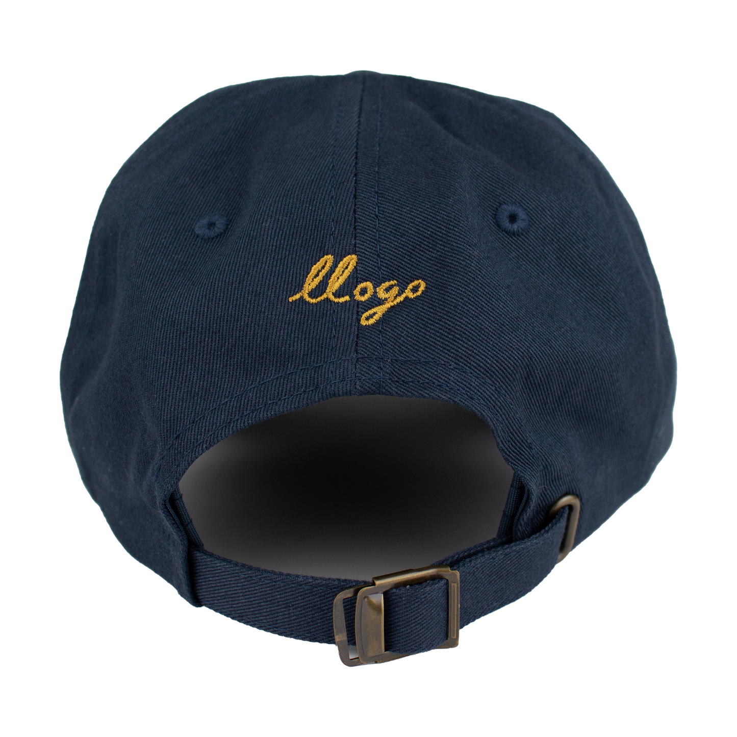 little gold helmet dad hat