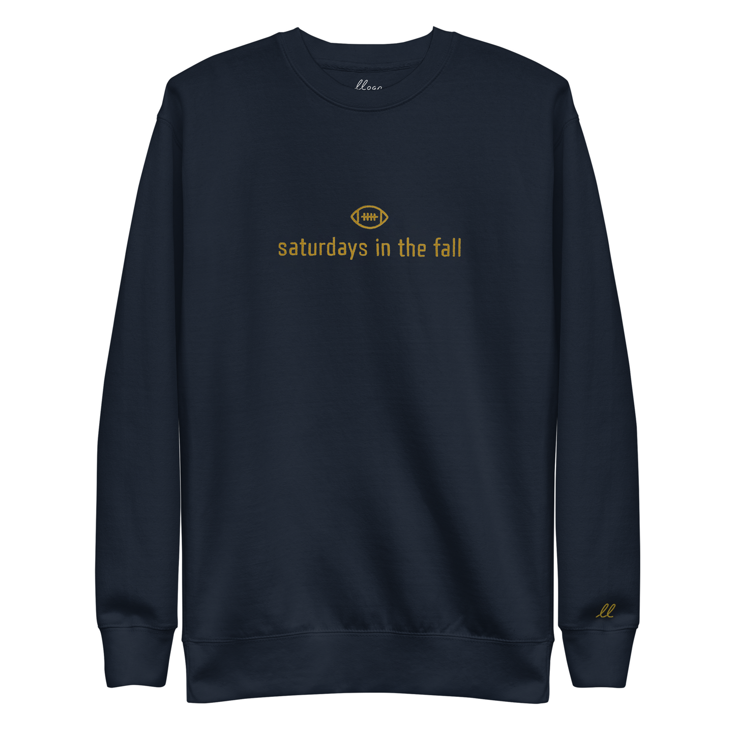 gold and navy - saturdays in the fall