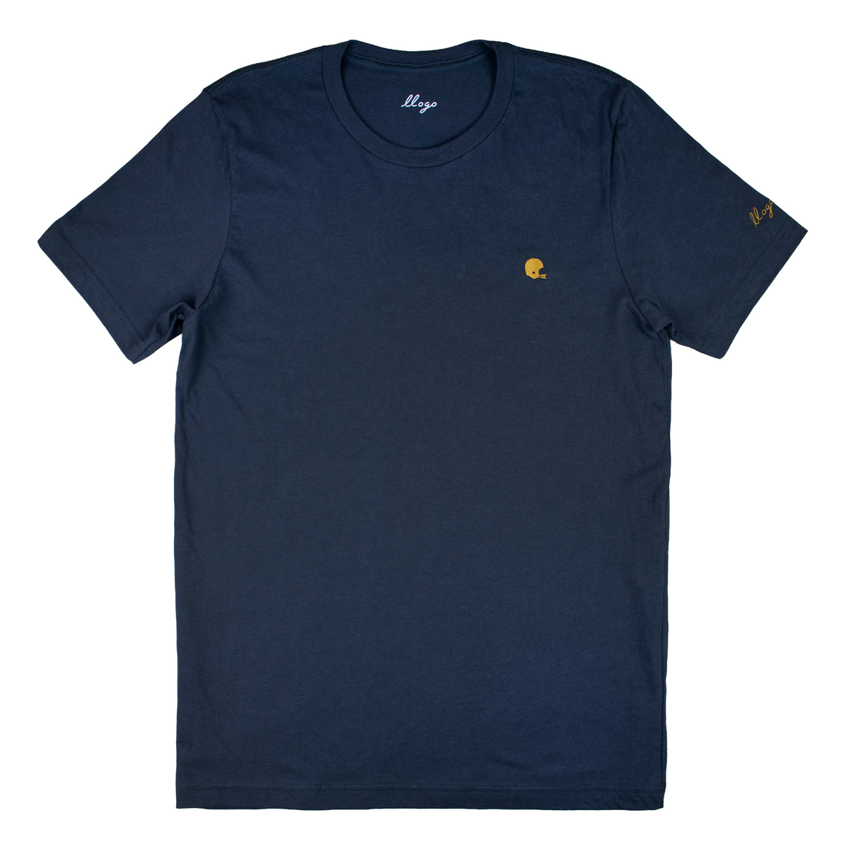 little gold helmet - simple tee