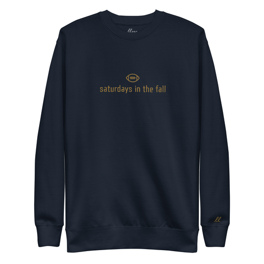 gold and navy - saturdays in the fall