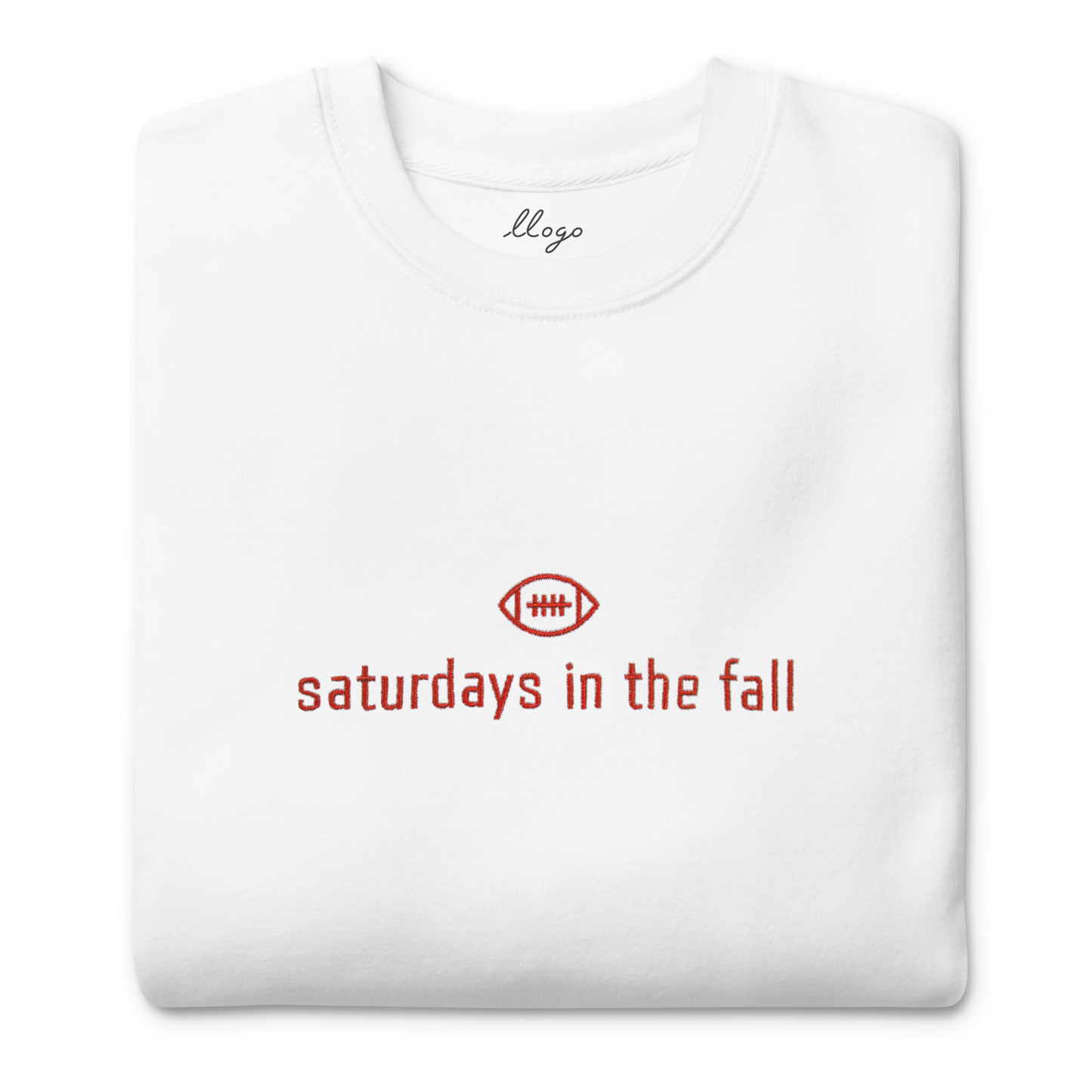 red and white - saturdays in the fall