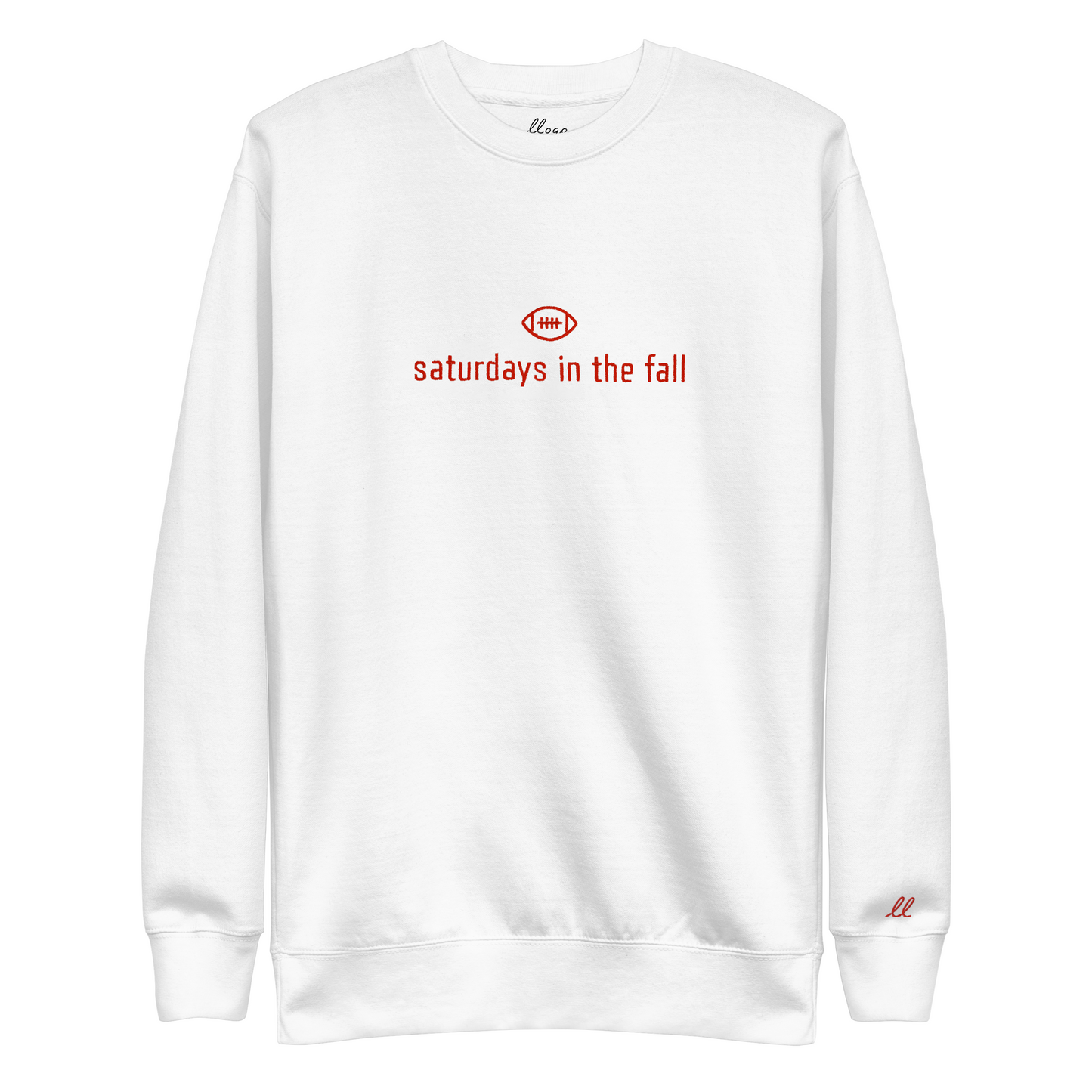 red and white - saturdays in the fall