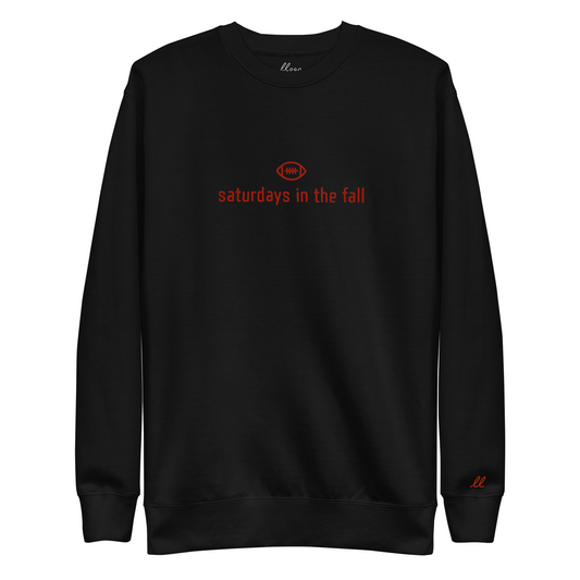 red and black - saturdays in the fall