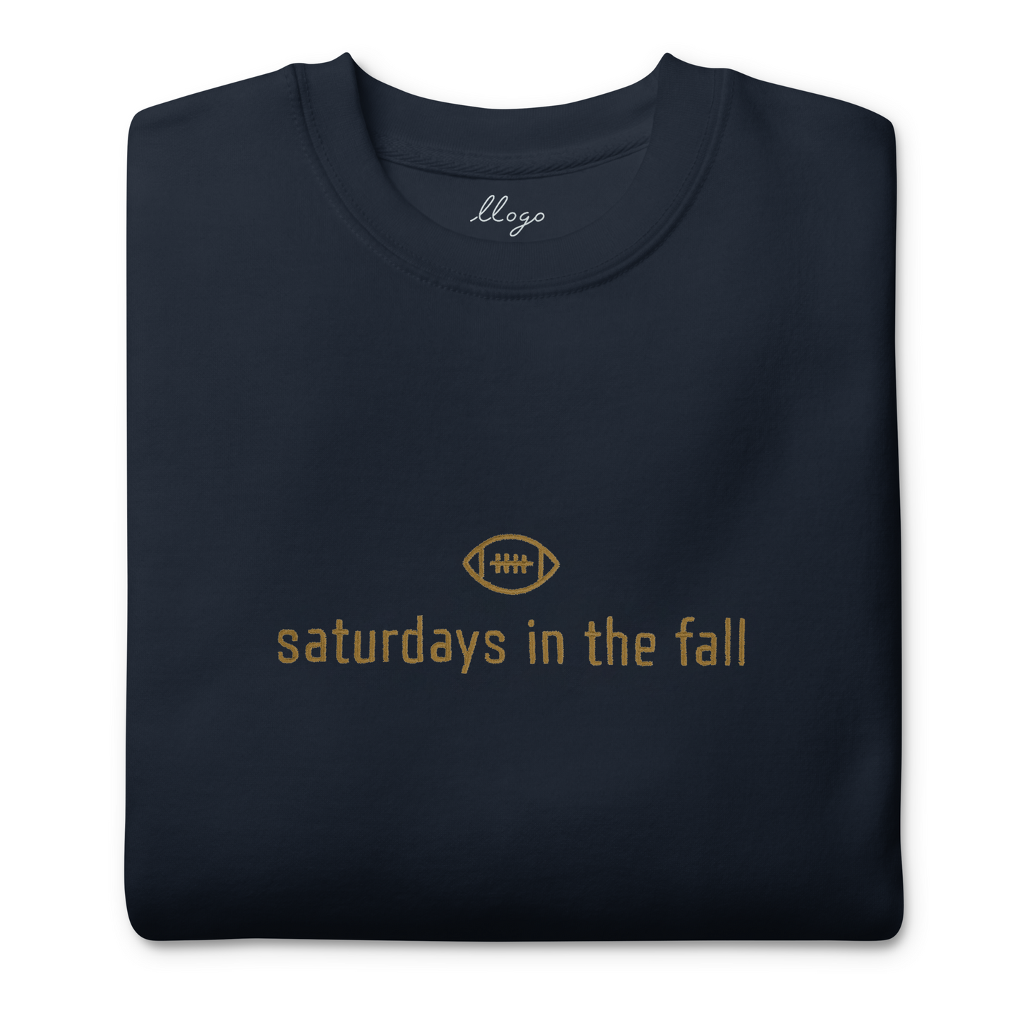 gold and navy - saturdays in the fall