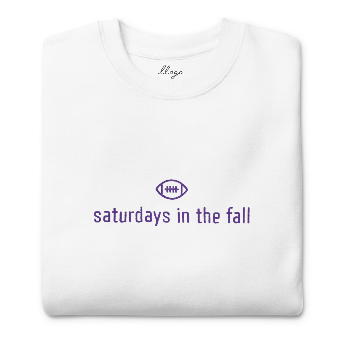 purple and white - saturdays in the fall