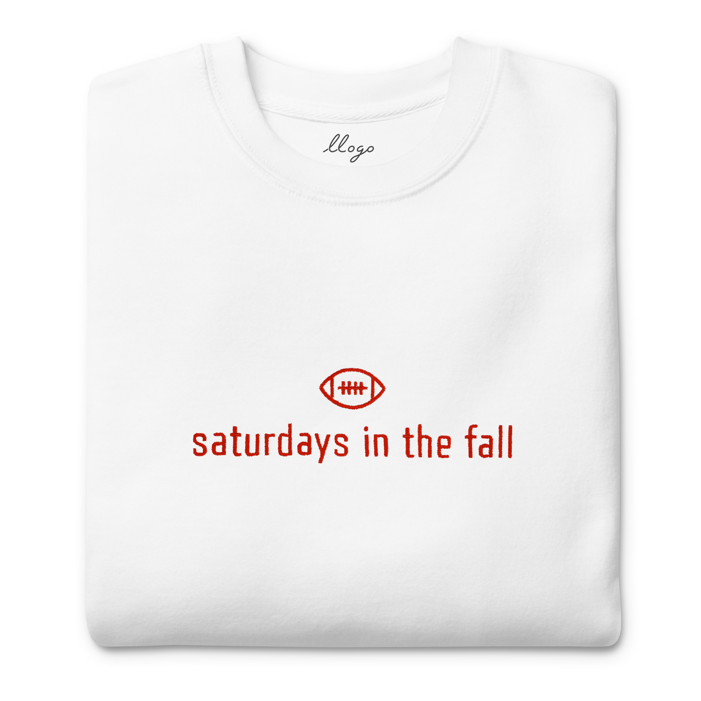 red and white - saturdays in the fall