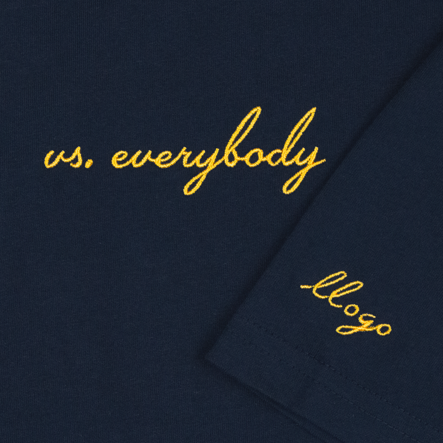 "vs. everybody" script shirt